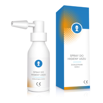 Spray do higieny uszu z dokuzynianem sodu